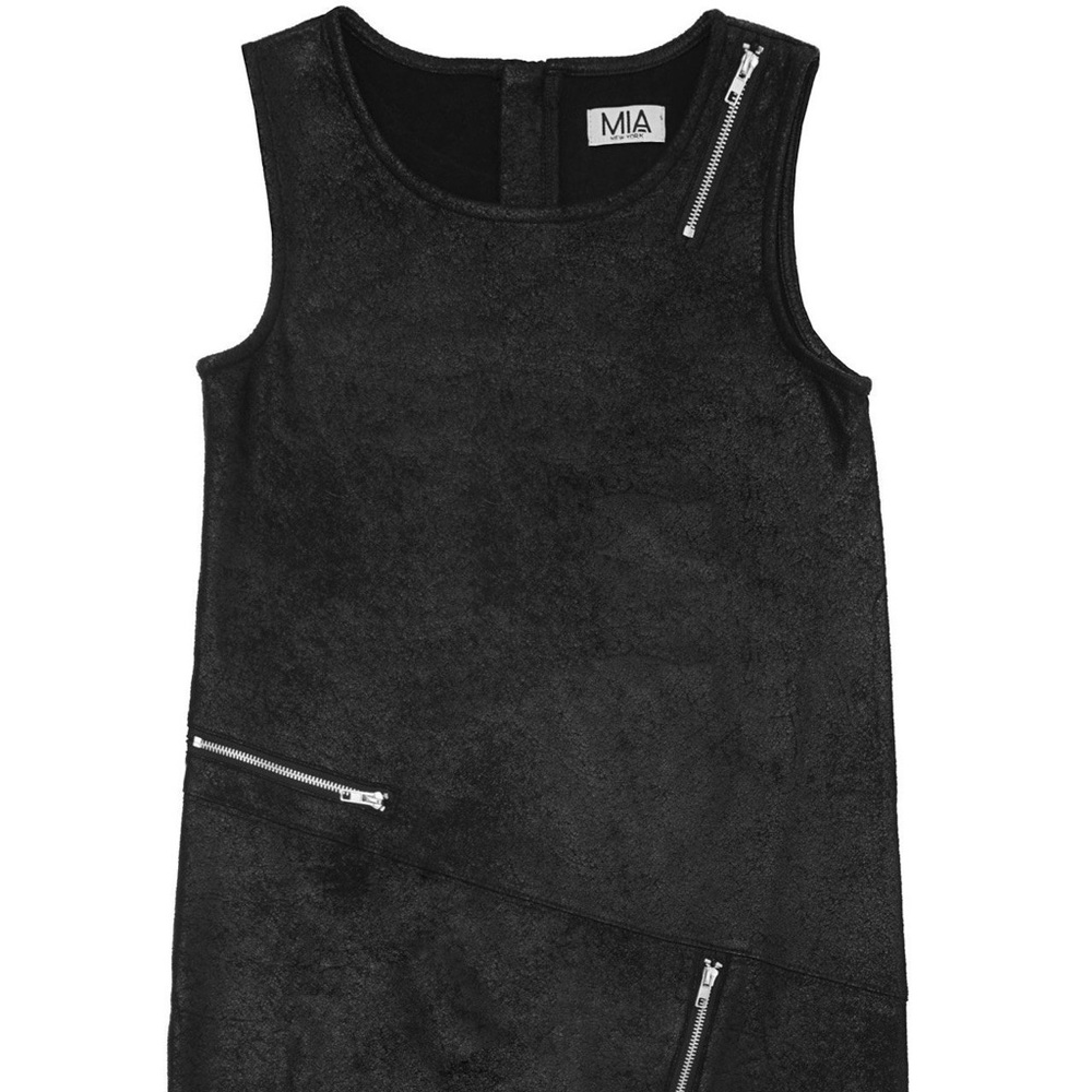 MIA New York: Black Faux Suede Dress